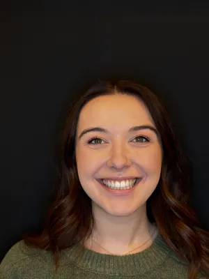 Patient smile after Invisalign treatment